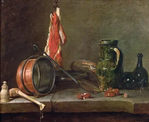 Stillleben: Festtagsmenü, 1731